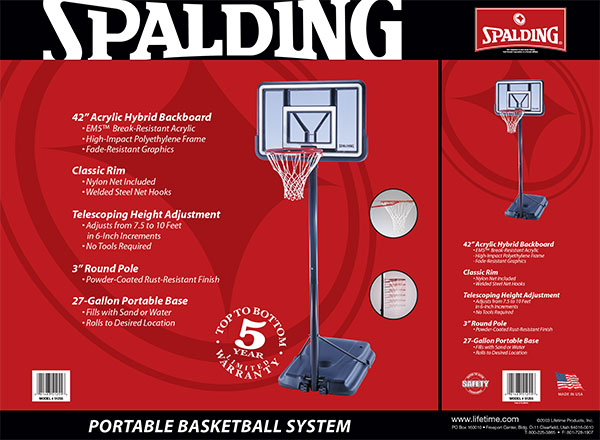 Spalding box label