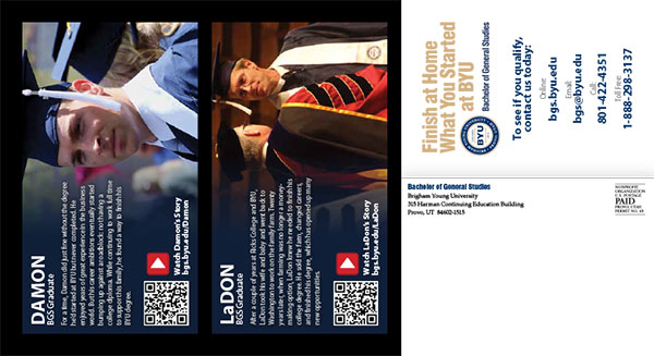 BYU Bachelor of General Studies Postcard