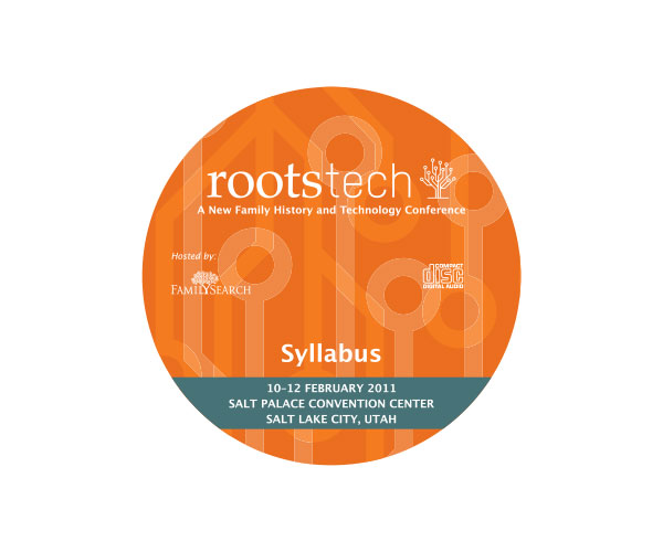 RootsTech syllabus CD design