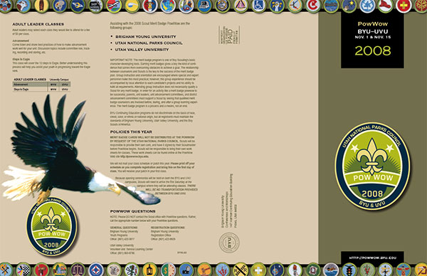 BYU Merit Badge PowWow brochure