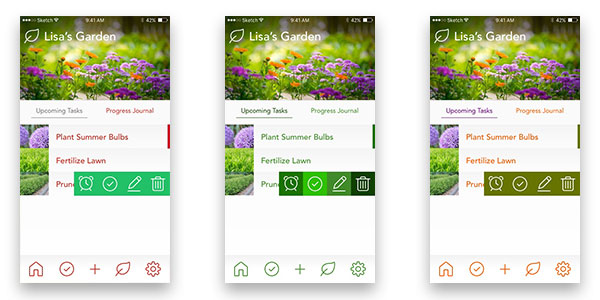 Garden App Colors